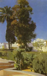 Tuin van het Alcazar in Sevilla